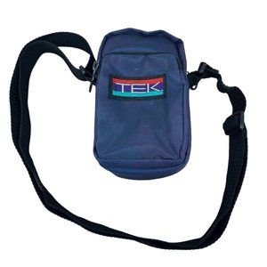 TEK Shoulder Crossbody Camera Bag 2 Pockets Belt Loop-Navy